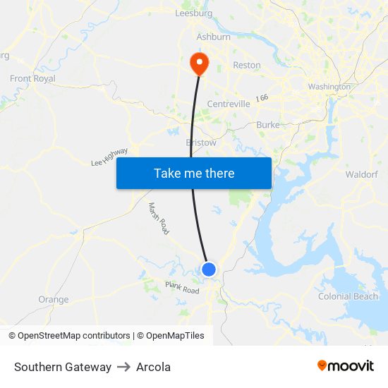 Southern Gateway to Arcola map