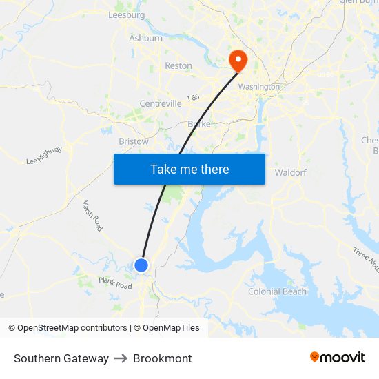 Southern Gateway to Brookmont map