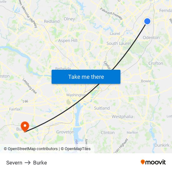 Severn to Burke map