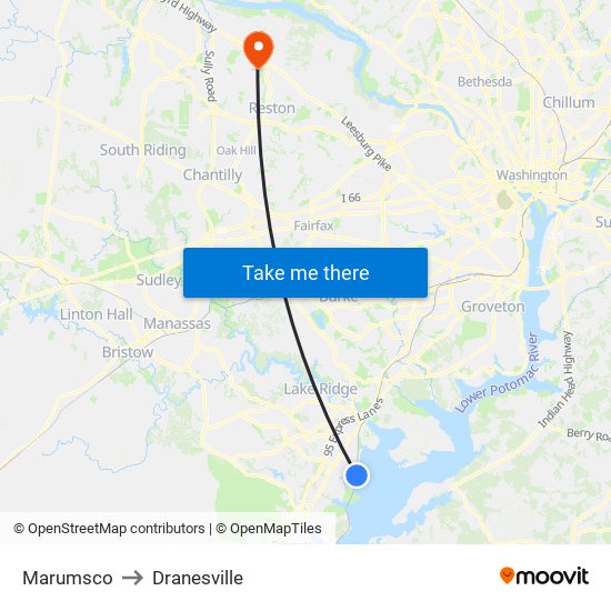 Marumsco to Dranesville map