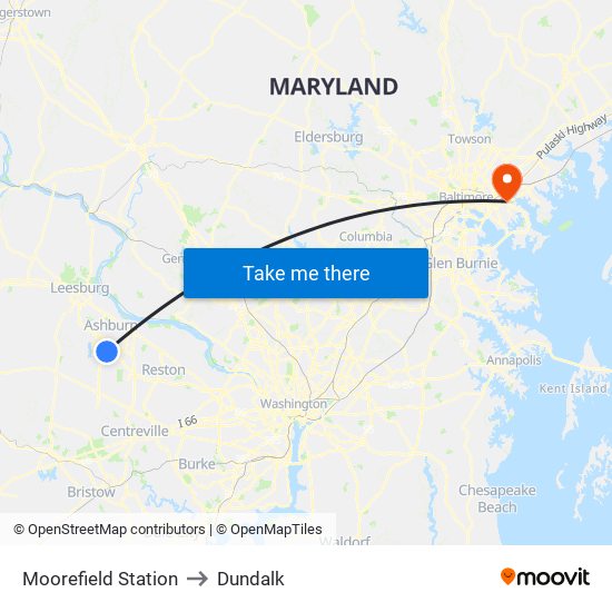 Moorefield Station to Dundalk map