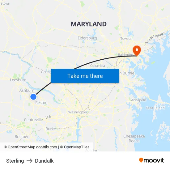 Sterling to Dundalk map