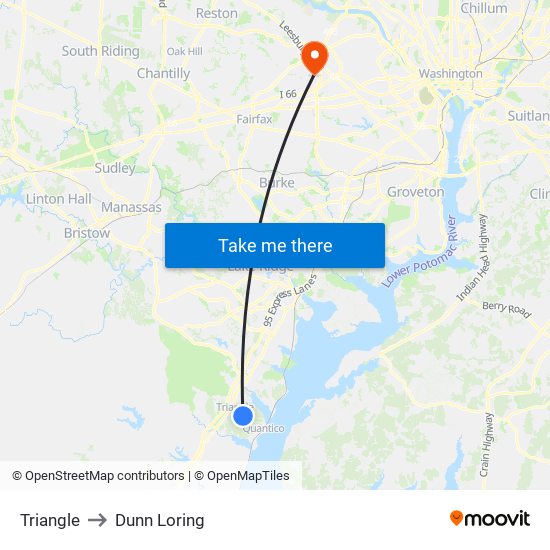 Triangle to Dunn Loring map