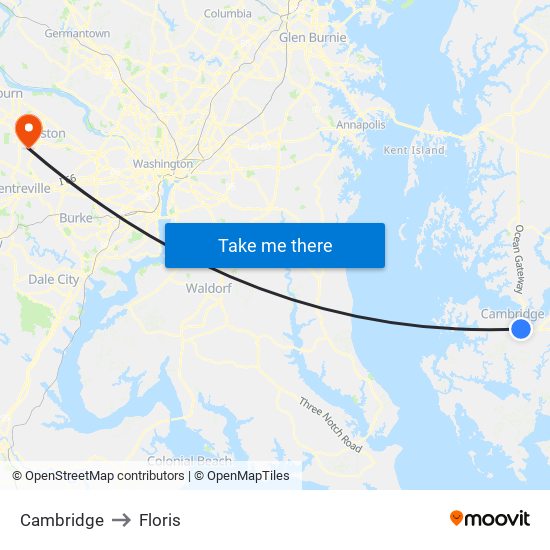 Cambridge to Floris map