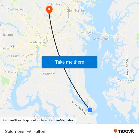 Solomons to Fulton map