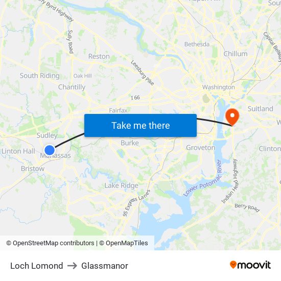 Loch Lomond to Glassmanor map