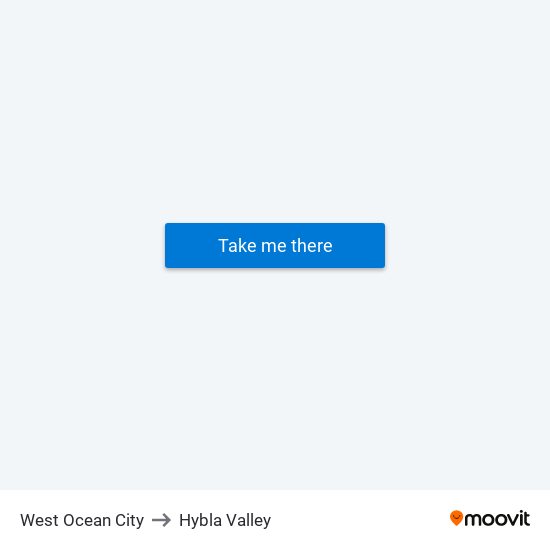 West Ocean City to Hybla Valley map