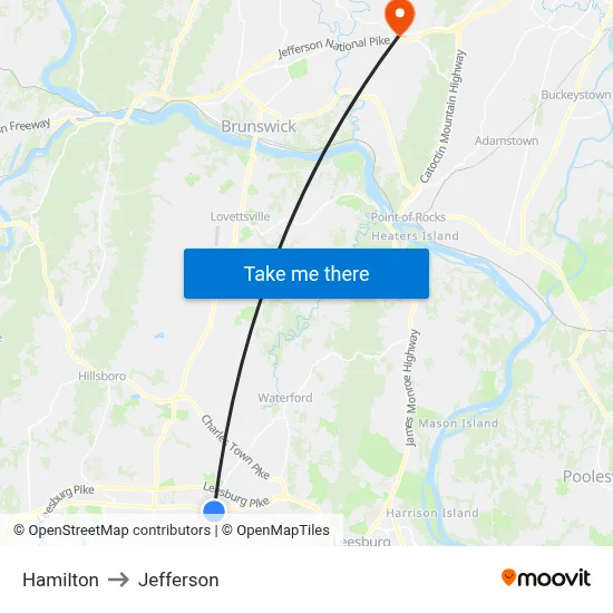 Hamilton to Jefferson map
