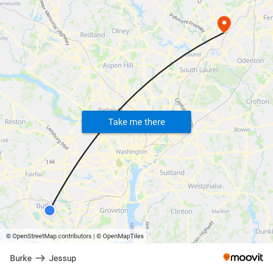 Burke to Jessup map