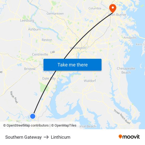 Southern Gateway to Linthicum map