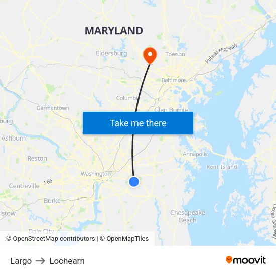 Largo to Lochearn map