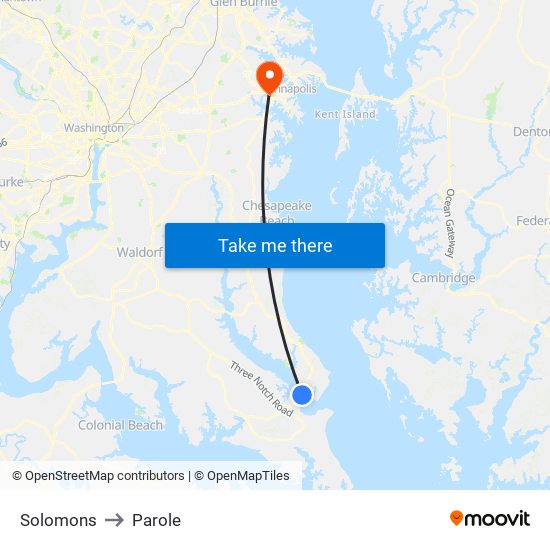 Solomons to Parole map