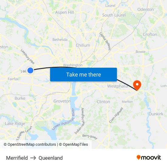 Merrifield to Queenland map