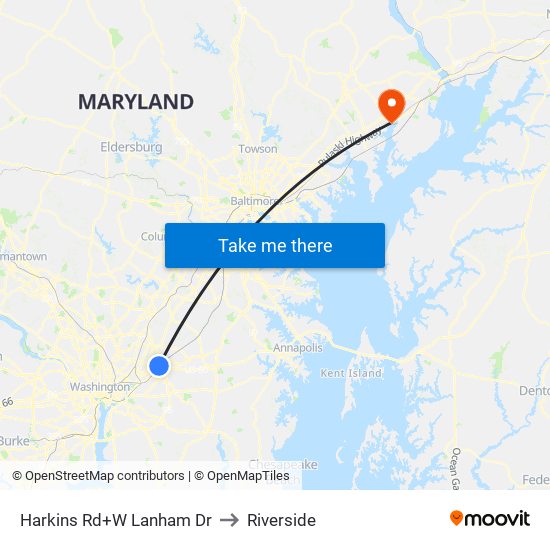 Harkins Rd+W Lanham Dr to Riverside map