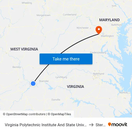 Virginia Polytechnic Institute And State University - Hahn Lot to Sterling map