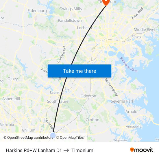 Harkins Rd+W Lanham Dr to Timonium map