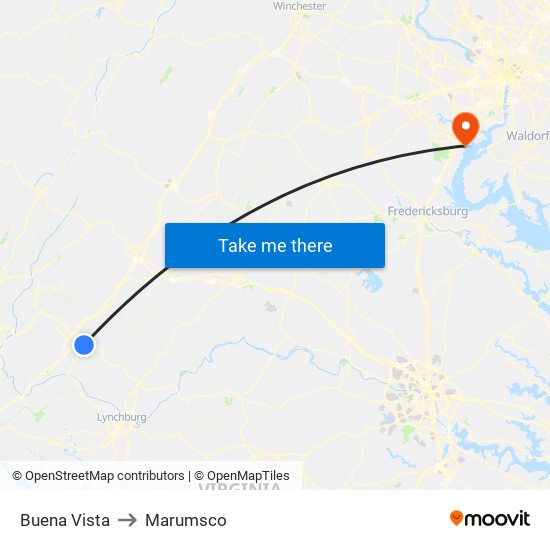 Buena Vista to Marumsco map