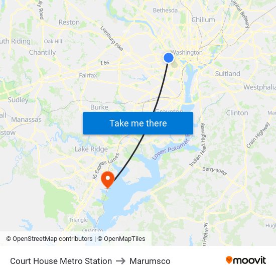 Court House Metro Station to Marumsco map