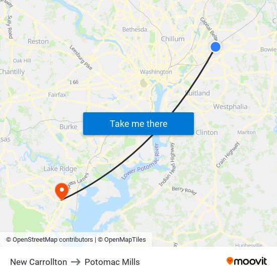 How to get to Potomac Mills Mall by Bus or Metro?