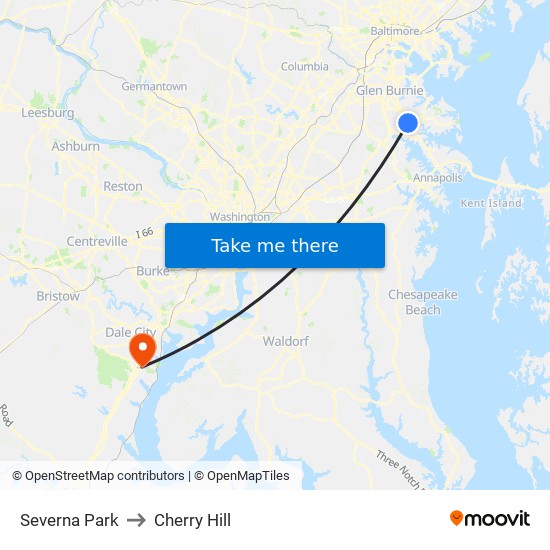 Cherry Hill Baltimore Map Severna Park To Cherry Hill, Washington, D.c. - Baltimore, Md With Public  Transportation