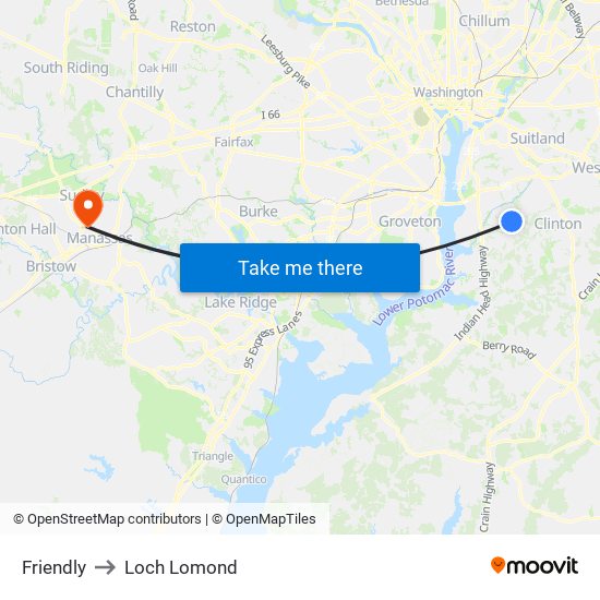 Friendly to Loch Lomond map