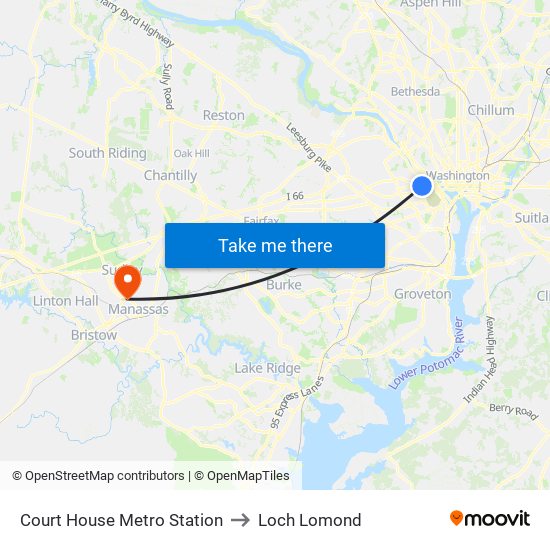 Court House Metro Station to Loch Lomond map