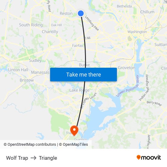 Wolf Trap to Triangle map