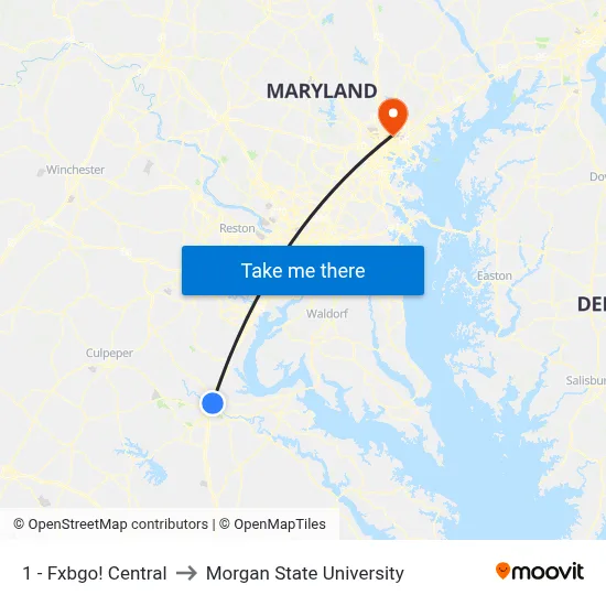 1 - Fxbgo! Central to Morgan State University map