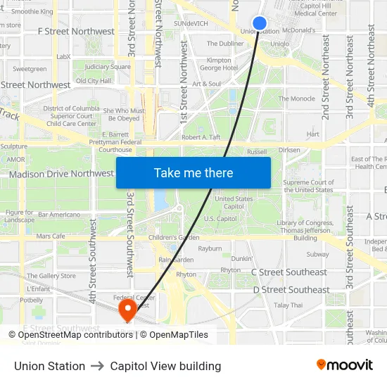 Union Station to Capitol View building map
