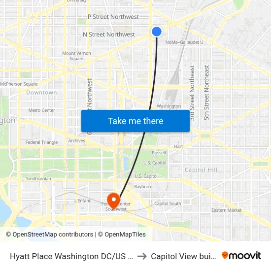 Hyatt Place Washington DC/US Capitol to Capitol View building map
