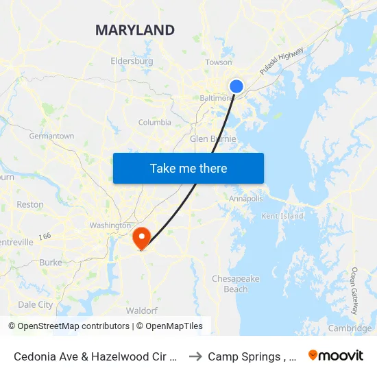 Cedonia Ave & Hazelwood Cir Opp to Camp Springs , MD map