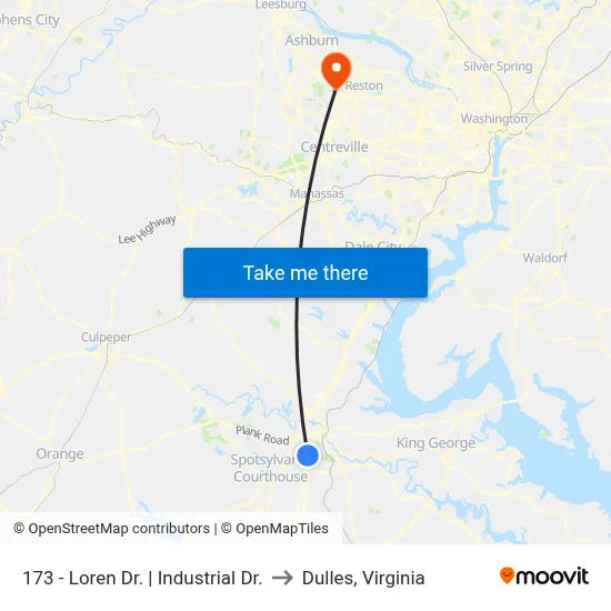 173 - Loren Dr. | Industrial Dr. to Dulles, Virginia map