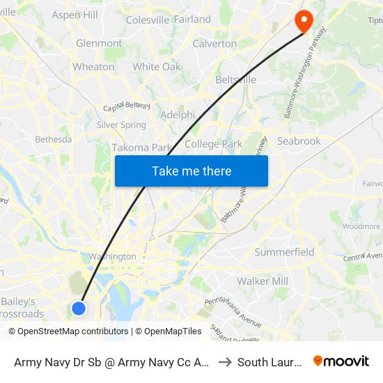 Army Navy Dr Sb @ Army Navy Cc Access Rd FS to South Laurel, MD map