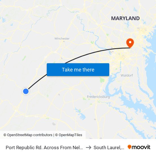 Port Republic Rd. Across From Nelson Dr. to South Laurel, MD map