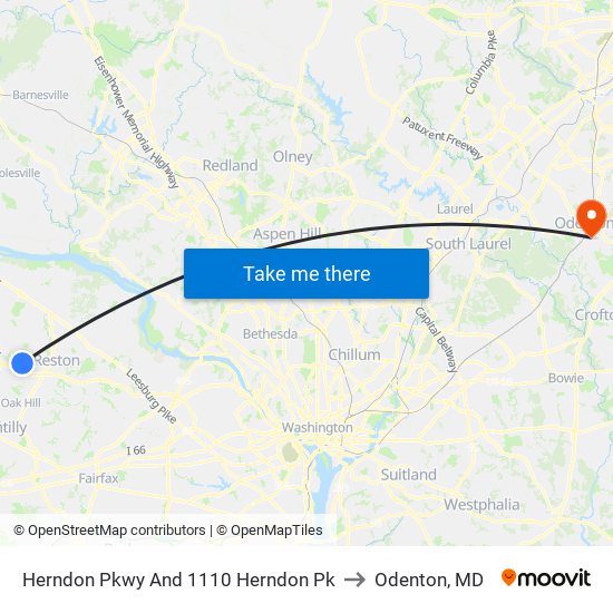 Herndon Pkwy And 1110 Herndon Pk to Odenton, MD map