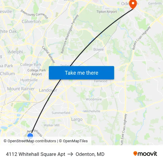 4112 Whitehall Square Apt to Odenton, MD map
