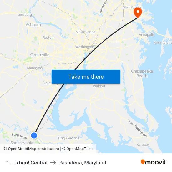 1 - Fxbgo! Central to Pasadena, Maryland map