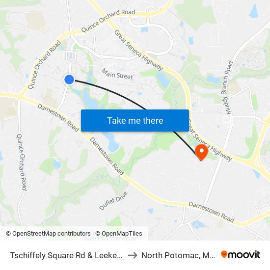 Tschiffely Square Rd & Leekes Lot Way to North Potomac, Maryland map