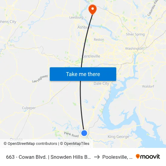 663 - Cowan Blvd. | Snowden Hills Blvd. (Evergreens Apts.) to Poolesville, Maryland map