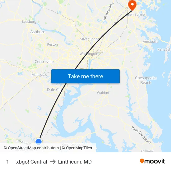 1 - Fxbgo! Central to Linthicum, MD map