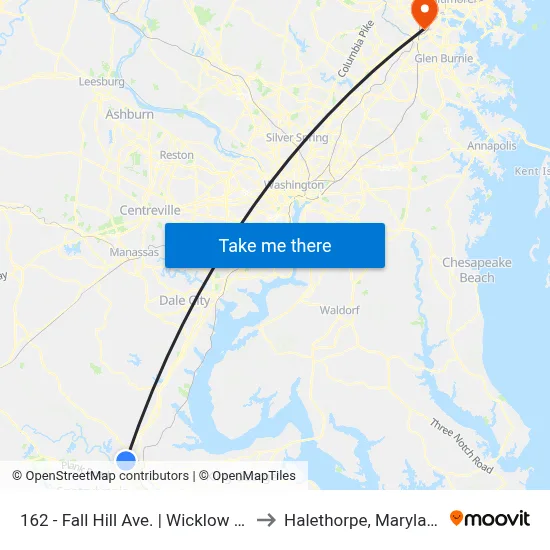 162 - Fall Hill Ave. | Wicklow Dr. to Halethorpe, Maryland map