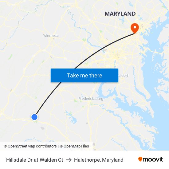 Hillsdale Dr at Walden Ct to Halethorpe, Maryland map