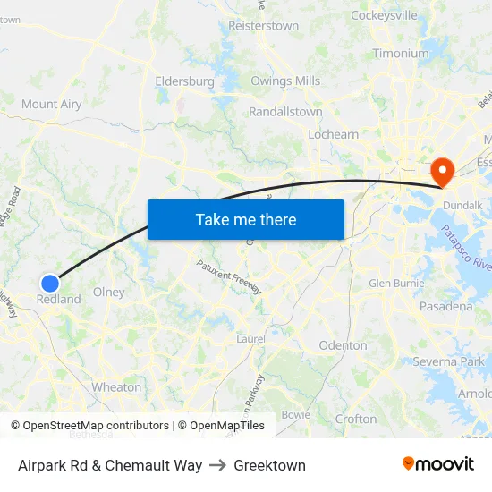 Airpark Rd & Chemault Way to Greektown map