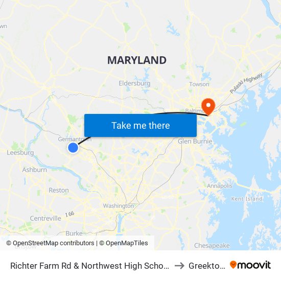 Richter Farm Rd & Northwest High School Enter to Greektown map