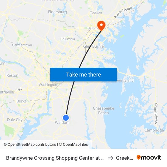 Brandywine Crossing Shopping Center at Safeway Entrance to Greektown map