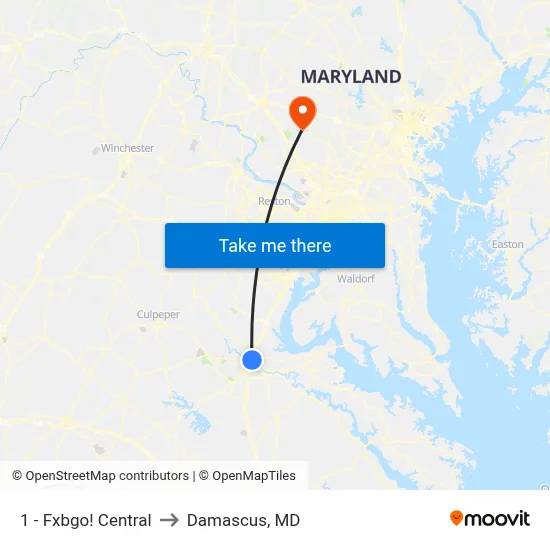 1 - Fxbgo! Central to Damascus, MD map