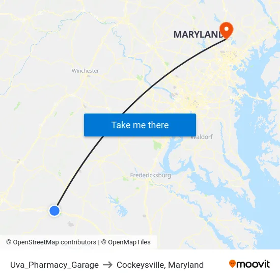 Uva_Pharmacy_Garage to Cockeysville, Maryland map