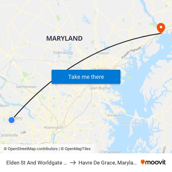 Elden St And Worldgate Dr to Havre De Grace, Maryland map