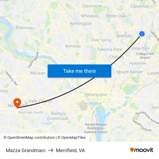 Mazza Grandmarc to Merrifield, VA map