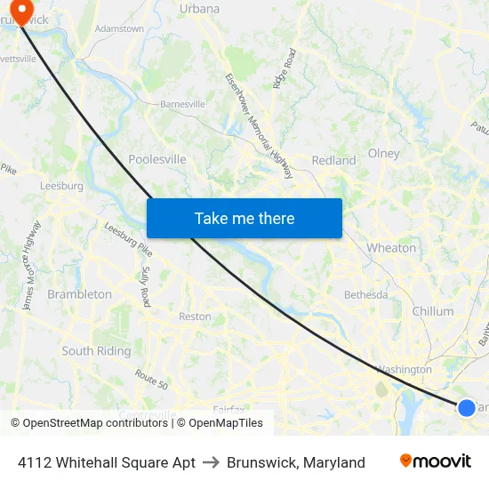 4112 Whitehall Square Apt to Brunswick, Maryland map